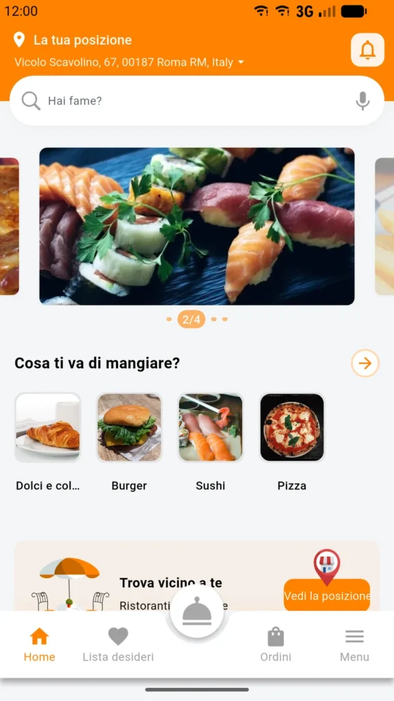 Ordina Facile, schermata 1