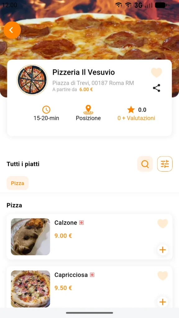 Ordina Facile, schermata 2