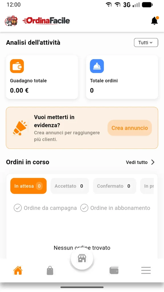 Ordina Facile, schermata 4